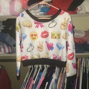 Emoji Crop Top
